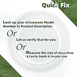 Gemroom 12.6" microwave turntable plate replacement