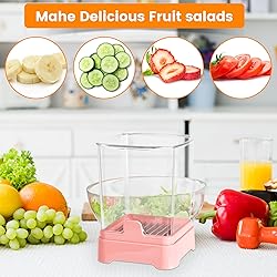 Upgraded Fruit Slicer Cup, Strawberry Slicer with