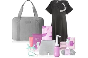 Frida Mom 30pc Pre-Packed Hospital & Diaper Bag Essentials Gift Set, Includes Labor, Postpartum, & Newborn Grooming Kit in One, Easy to Organize with Removable Toiletry Bags, & Suitcase Strap