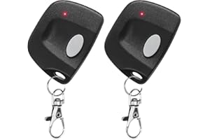 CreaCity 2 for 300 MHz Multicode Linear Garage Door Gate Opener Remote Control with 10 DIP Switch Keychain,Replacement for 3089,3060,3070,308911,MCS308911,MCS306010,MCS307010 Gate Clicker