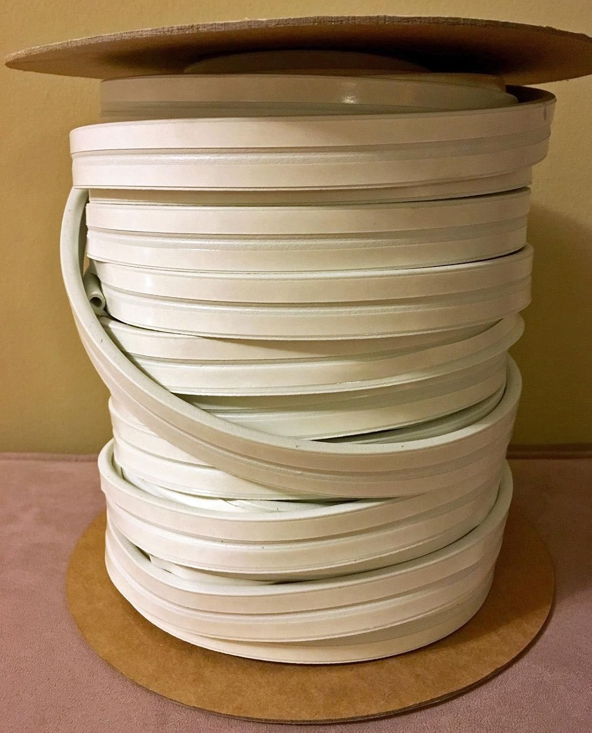 Industrial Grade 5MFL4 Weatherstrip, P, White, Length 200 ft. Weather