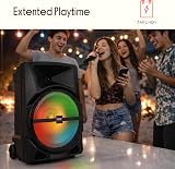 Pyle Bluetooth PA System 800W Peak Portable Party Speaker with Battery view 6