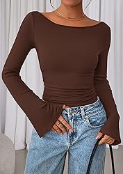 PRETTYGARDEN Women's Long Sleeve Shirts 2025 Fall