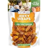 Pur Luv Chicken Wrapped Sweet Potato Dog Treats,16 Oz | Rawhide-free, high-protein jerky wrap: real chicken around sweet potato center; limited-ingredient; easily digestible