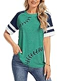 ETATNG Womens Baseball Tshirts Summer Short Sleeve