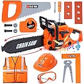Skirtoy Toy Chainsaw for Kids, Pretend Play Series Kids Tool Set, Outdoor Electronic Chainsaw Toy Tools Set, Preschool Toddle