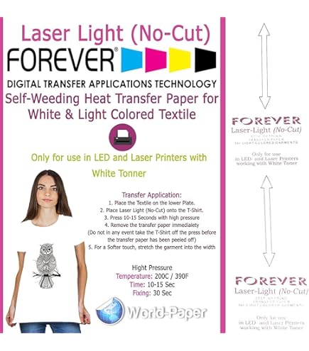 Amazon.com: Forever Laser Dark No-Cut A+B Paper 8.5