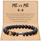 KOXMOON ME VS ME Inspirational Workout Gym Gifts for Men with Message Card
