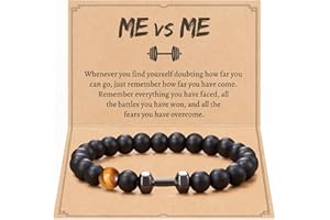 KOXMOON ME VS ME Inspirational Workout Gym Gifts for Men with Message Card