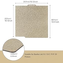 HICTOP Double-Sided Smooth/Textured PEI Sheet 3D