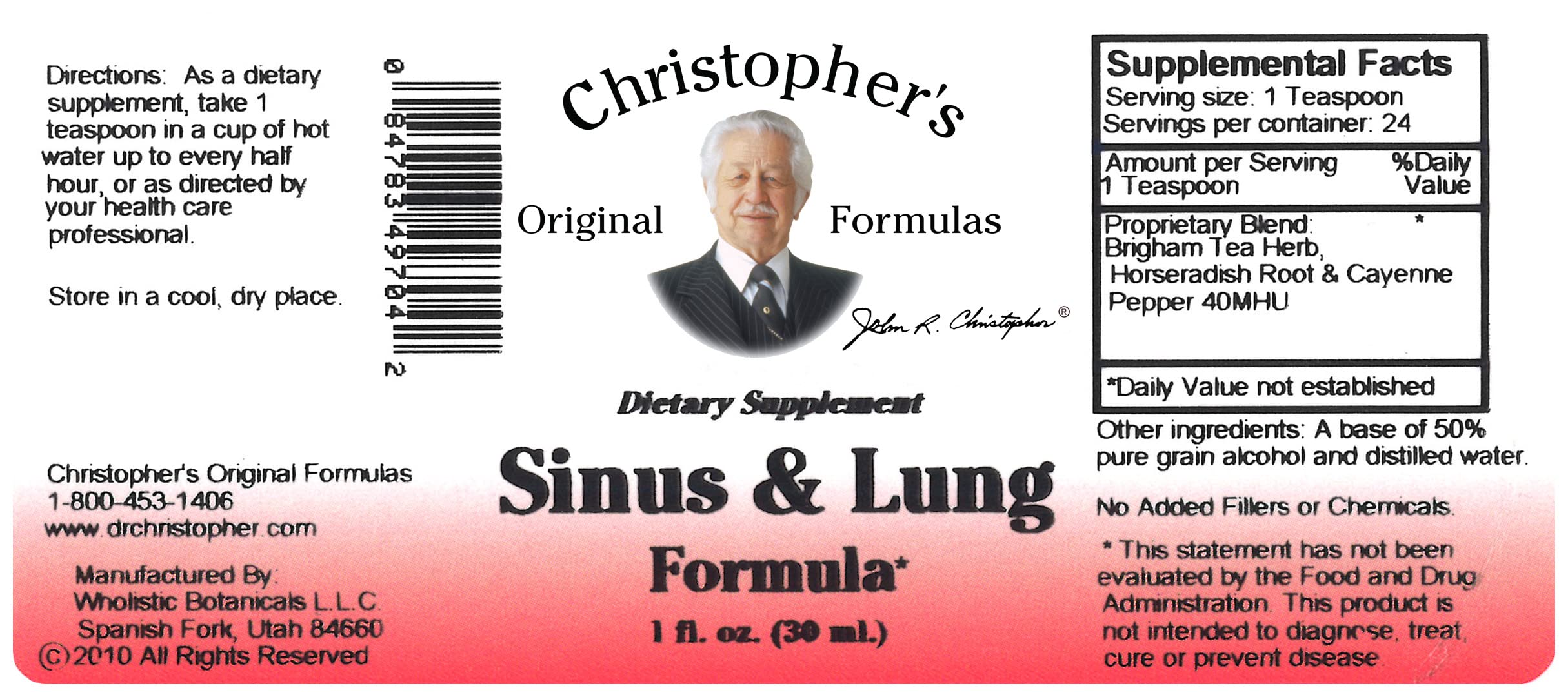 Sinus & Lung Dr. Christopher 1 oz Liquid