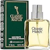 PB ParfumsBelcam Classic Match Green Eau De Toilette Spray for Men – Fresh Chypre Cologne, Bergamot, Basil, Musk, Long-Lasting Masculine Fragrance, Signature Scent – 2.5 Fl Oz