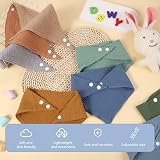 Lanjue Baby Bibs 10 Pack Bandana Dribble Bibs Cotton Soft Absorbent 0-36 Months view 3
