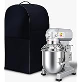 Sean Jacjy 15quart black commercial vertical mixer cover with top handle | High density Oxford cloth, side storage bag design, waterproof, dustproof, easy to clean, foldable storage