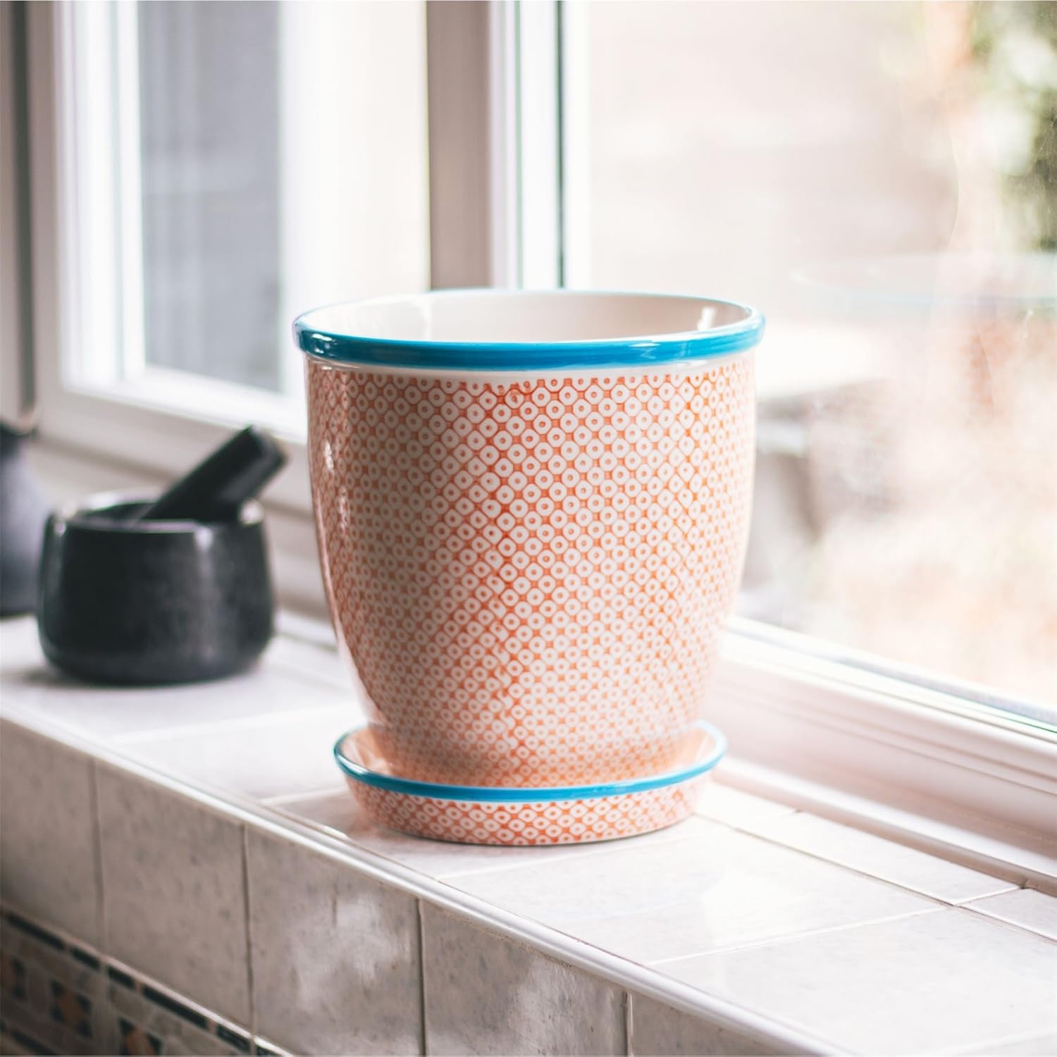 Ceramic Flower Pot Saucer Drip Tray Plant Pot Clay Round Ceramic Flower Pot Saucer Drip Tray Plant Pot Clay Round