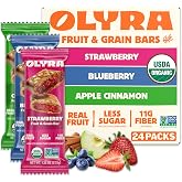 Olyra Fruit Bars Variety Pack (24) Apple Cinnamon, Strawberry &amp; Blueberry