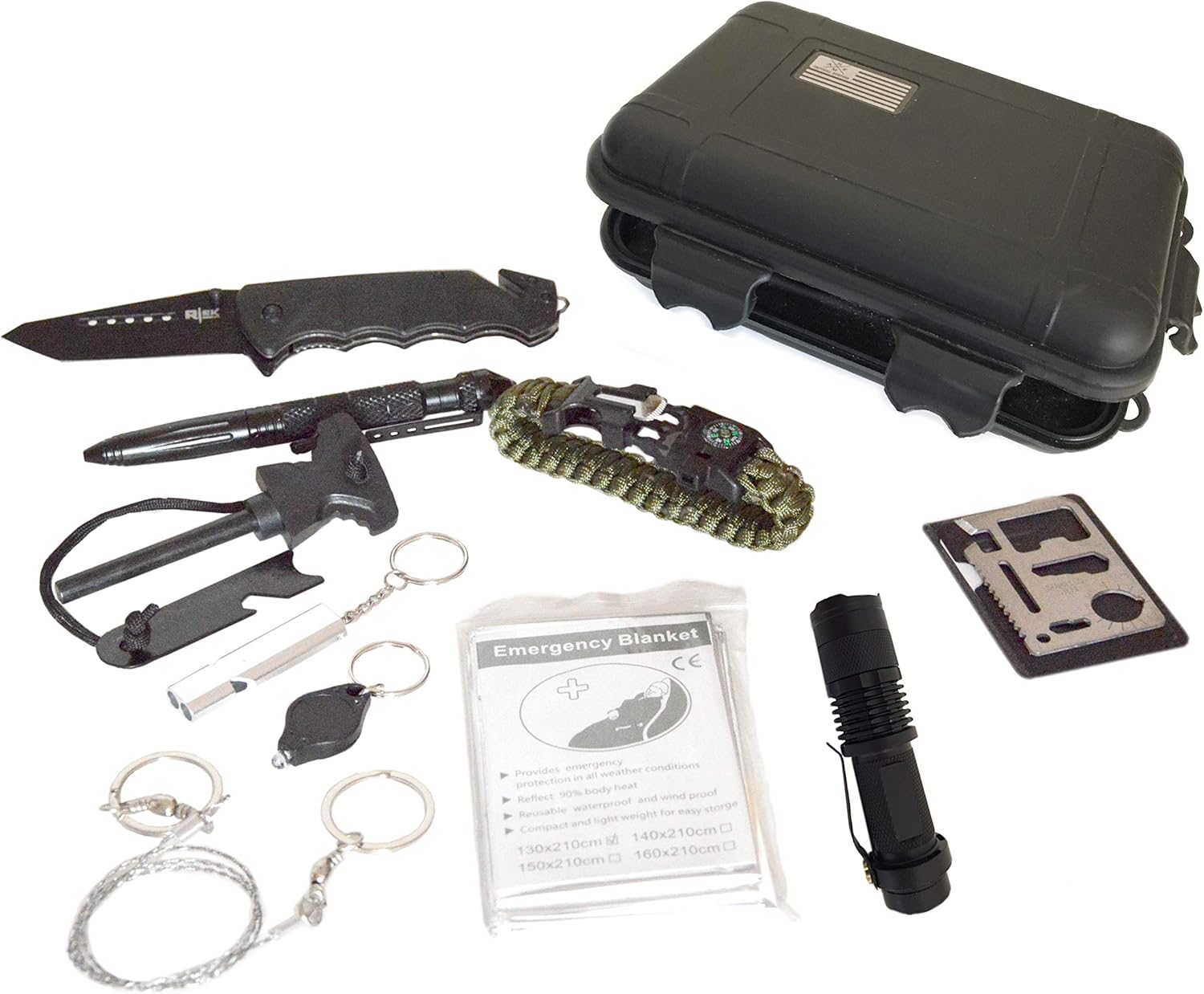 Kit De Supervivencia Militar Completo Tactical Hunters - Kit de Supervivencia Profesional, Equipo de