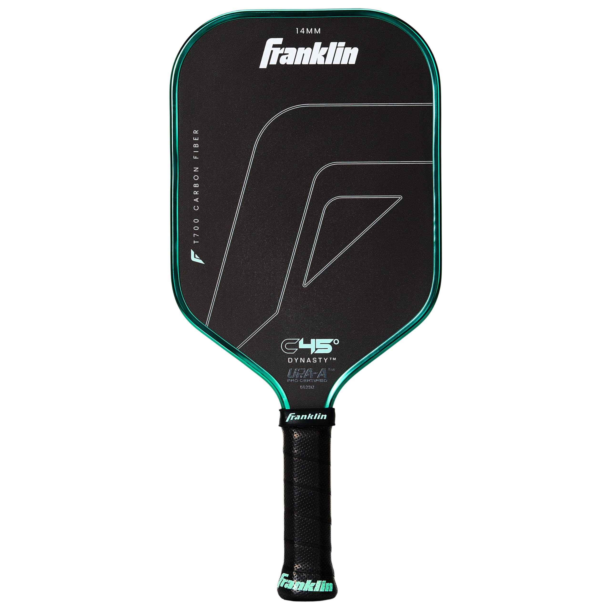 Photo 1 of Franklin Sports PRO Pickleball Paddles – C45 Carbon Fiber Series - Official USAP + UPA Approved – Pro Player Design, DYNASTY 14MM MINT