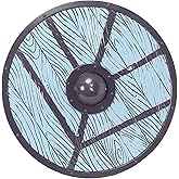 Vikings Lagertha Lothbrok Shield - Molded Plastic Shield with Arm Straps, 21 Inch Diameter for Viking Cosplay Party