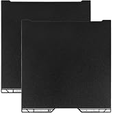 MUXHEL  2 Pack Textured PEI  A2L/H2C Build Plates Double Sided | 335 x 346.5 mm, 0.8 mm Thick, Black Double-Sided Flexible Removable Spring Steel 3D Printer Bed Sheets for Bambu Lab H2C A2L
