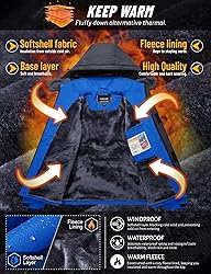 TACVASEN Water-Resistant Jackets for Men Windproof
