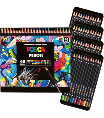 Amazon.com : Mitsubishi Pencil K750036C Colored Pencils, Poly