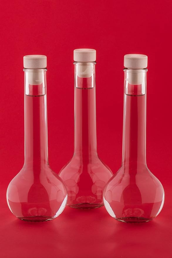 10 Leere Glasflaschen 200 ml TUL-HGK zum selbst Abfüllen Flasche 0,2 Liter l Likörflaschen Schnapsflaschen Essigflaschen Ölfl