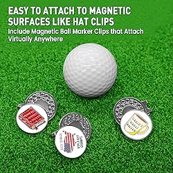 FINGER TEN Golf Ball Marker with Hat Clip Markers