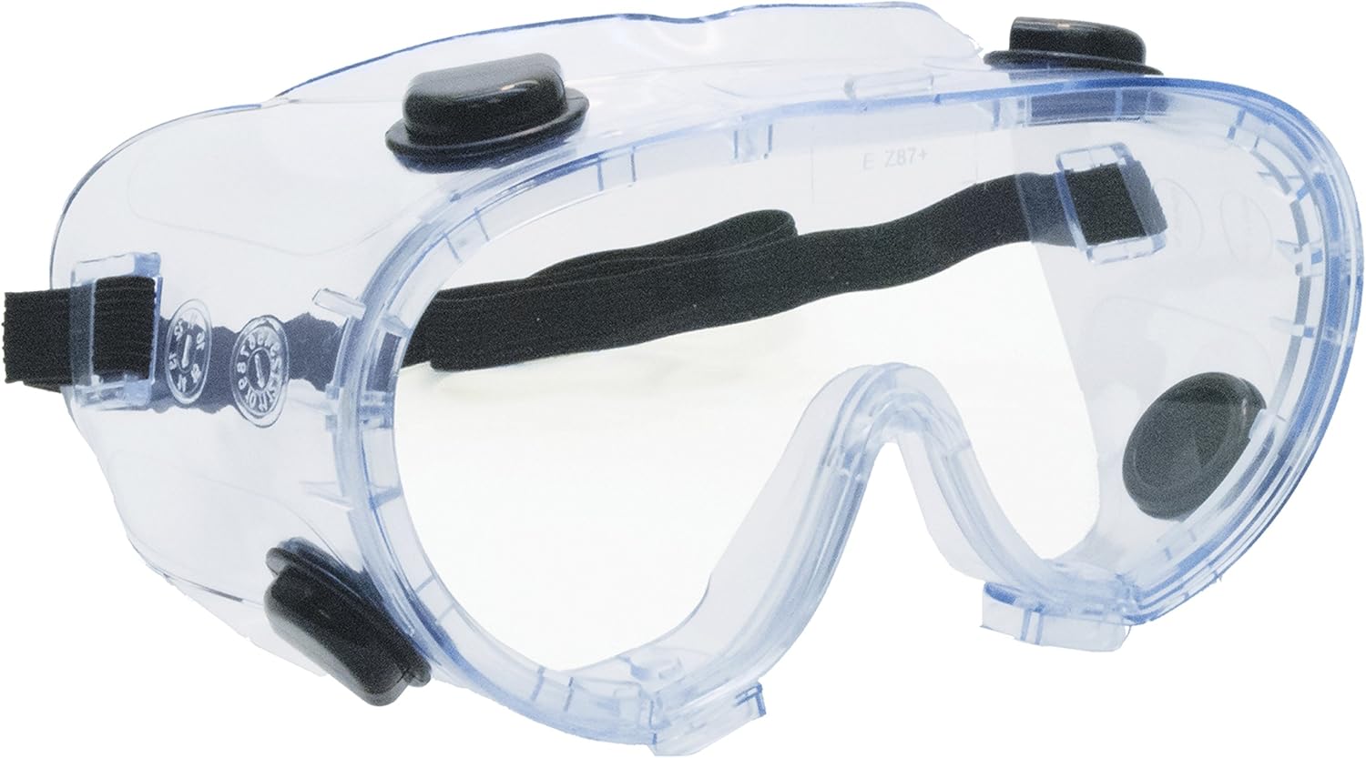 Safety Goggles, Clear Anti Fog Lens, Black Strap, Vented