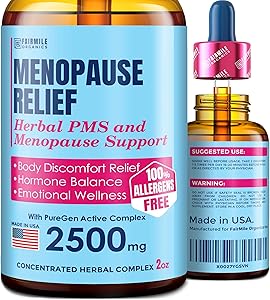 Menopause & PMS Relief with Black Cohosh for Hot Flashes - Supports Healthy Weight Loss - Provides Hormone Balance for Women - Made in USA - 100% Natural and Liquid for Best Absorption - 2 fl oz