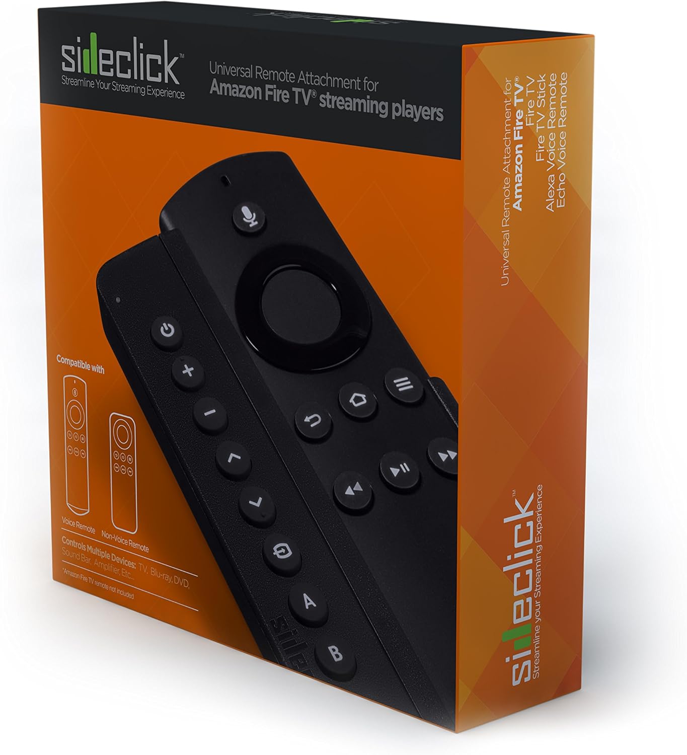 Sideclick Remotes SC2-FT16K Universal Remote Attachment for  Fire TV Streaming Player:  Devices