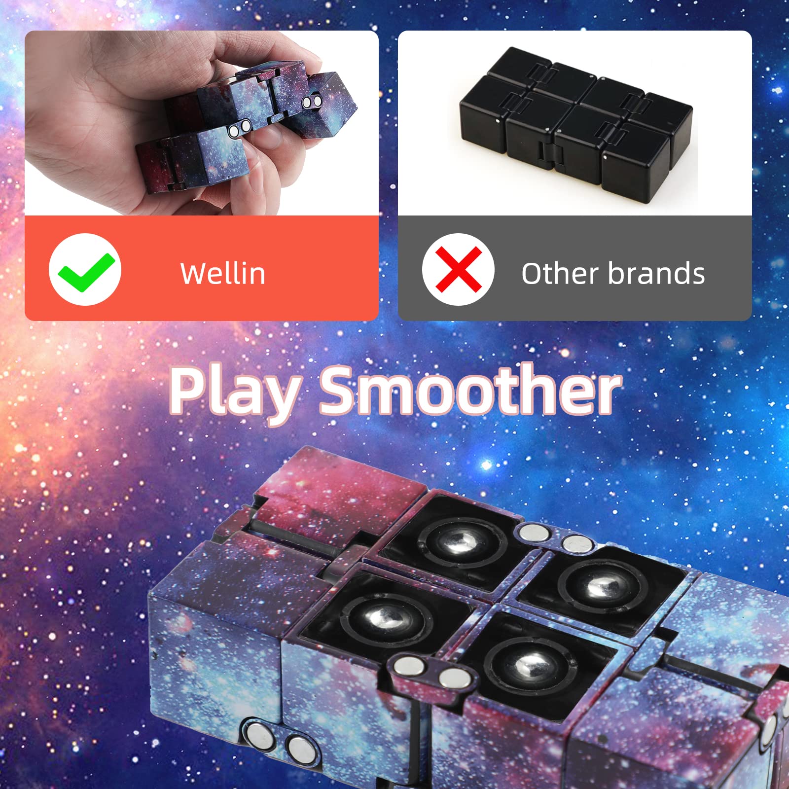Mua Galaxy Infinity Cube Square Fidget Toys Blocks,Funny Hilarious and ...