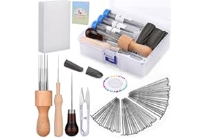 Kit d'aiguilles de feutrage à l'aiguille, outils de feutrage à l'aiguille, fournitures de feutrage à l'aiguille avec 60 aigui