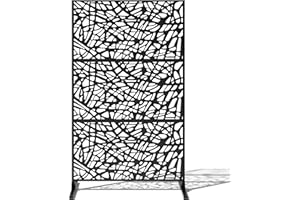 Veradek Outdoor Privacy Screen Series - Web Privacy Screen Set w/Stand (65% Privacy) | Made from Durable Materials; Easy Set-Up | Modern Décor for Patio Privacy, Room Divider, Fences