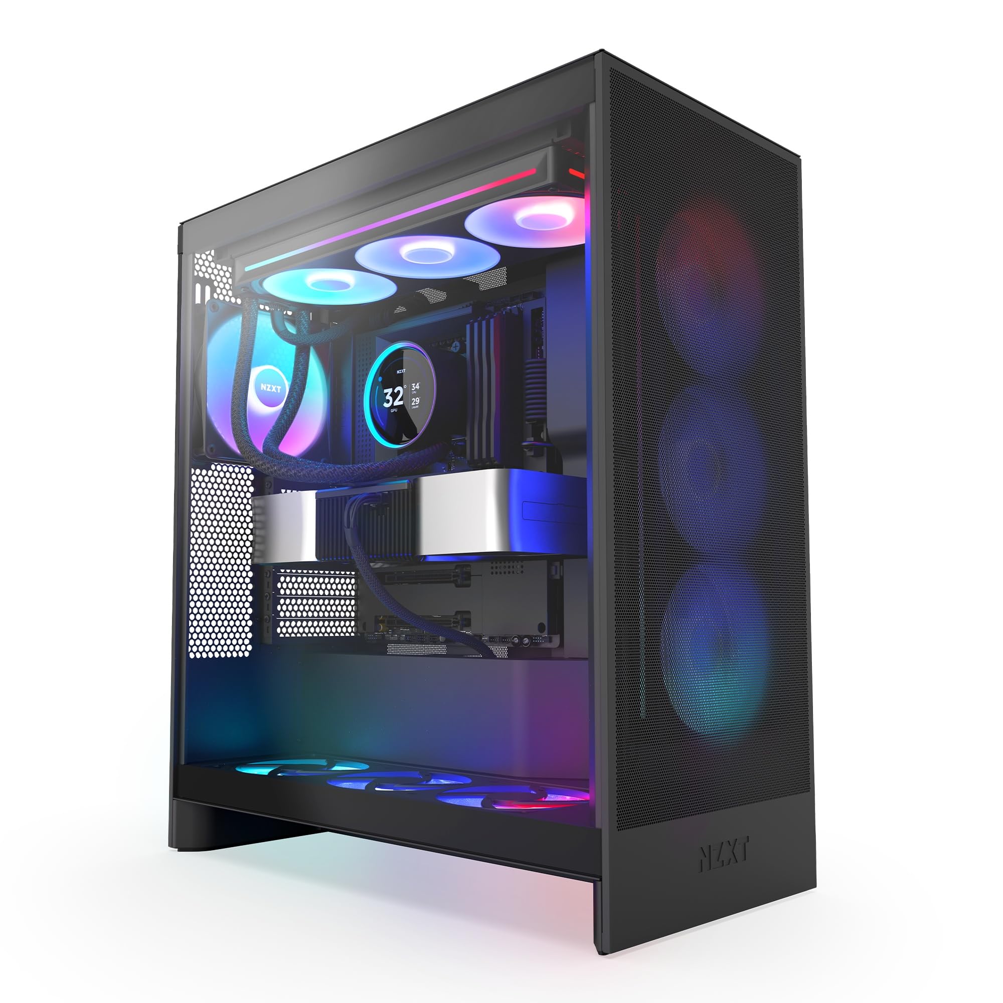 NZXT Kraken Serie – AIO CPU-Flüssigkeitskühler – Anpassbares LCD-Display – Hochleistungs-Lüfter – Kompatibel mit Intel® & AMD® Sockel – Elite 360 RGB – Schwarz 4