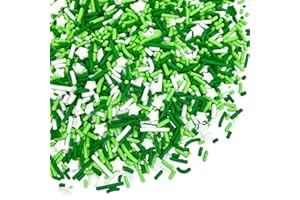 Manvscakes Sprinkles- Edible Cake and Cupcake Sprinkles with Assorted Shapes and Sizes for Parties, Metallic Sprinkle Mix for Cookies, Ice Cream, Cake and Cupcake Decorating, 4 oz (Green and Silver)