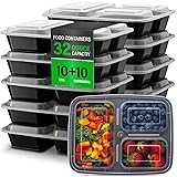 Ez Prepa - 10 Pack Bento Box Meal Prep Containers