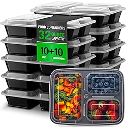 Ez Prepa - 10 Pack Bento Box Meal Prep Containers