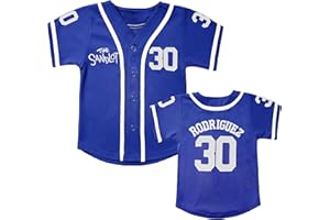 VIVIMENG Kids Baseball Jersey The Sandlot Benny The Jet Rodriguez #30 Movie Stitched Baseball Shirt for Boys Girls