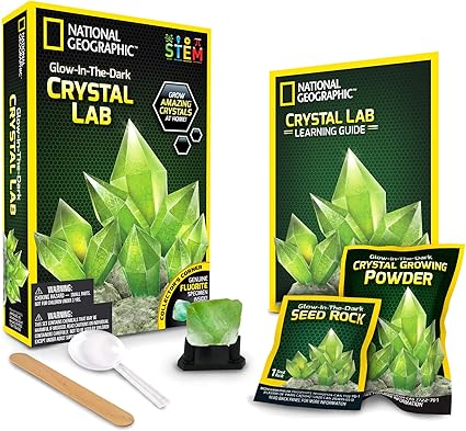 National Geographic Glow In The Dark Crystal Growing Science Kit