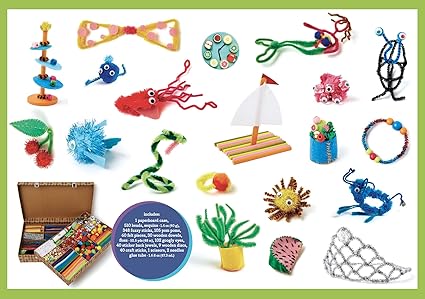 kid made modern arts and crafts library set