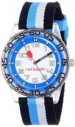 Red Balloon Boys Plastic Colorful Time Teacher Watch