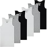Pink Angel 6-Pack Girls Tank Tops - Undershirts, Trendy Ribbed Sleeveless Summer Shirts - Kids Tank Tops
