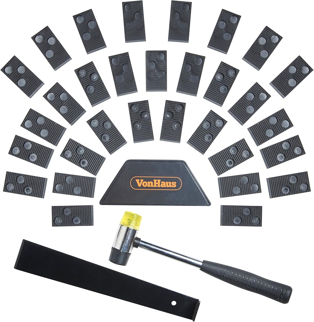 VonHaus Laminate Flooring Tool Kit with Spacers Mallet Bar Wedge
