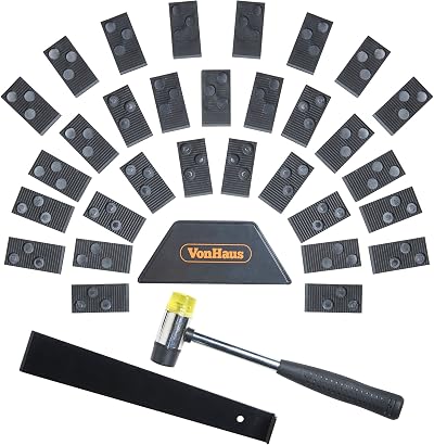 VonHaus Laminate Flooring Tool Kit with Spacers Mallet Bar Wedge