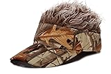 Men's Hair Visor ​Sun Hats Visor with Hair Fake