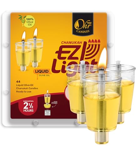 Amazon.com: Ner Mitzvah Safety Rubber Set for Oil Candle Cups - 5