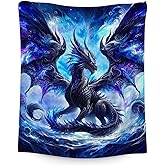 Boys Blanket Gifts - Dragon Blankets for Boys 8-12 - 40 x 50 Inches Soft Fuzzy Plush Throws Decor Stuff for Couch, Sofa