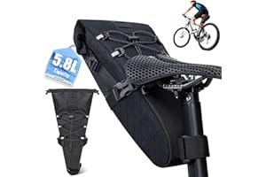 Desing Wish 5.8L Bike Saddle Bag Waterproof Bicycle Under Seat Storage Bag Sac Pour Velo Sacoche Pouch Pannier for MTB Mounta
