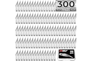 DIYSELF 300 PCS Exacto Knife Blades 11, High Carbon Steel Exacto Blades, Craft Knife Blade, #11 Exacto Knife Refill Blade with Storage Case for Scrapbooking, Stencil
